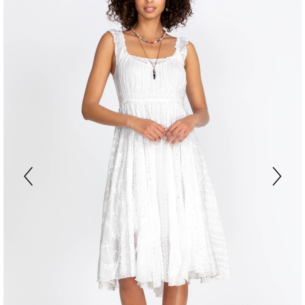 NWT Johnny Was white Siren eyelet lace dress size XL - Picture 2 of 8